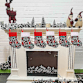 Miniatyrbild 4 av 5: Juldekorationer Julstrumpor Set 9 Tum Små Julstrumpor Julstrumpor Dekorationer Snöflinga Servis Hållare För Barn Godis