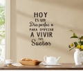 Miniatyrbild 2 av 5: Slogan Grafisk Väggdekal Avtagbar Väggdekal Självhäftande Sovrum Vardagsrum, 1 set