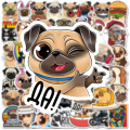 Miniatyrbilde 4 av 5: 50 stk søte Shar Pei-klistremerker Vanntette klistremerker Bagasje Skateboard Vannflaske Klistremerker Dekal Sykkel Bumper Snowboard Dekorere Shar Pei Pug)