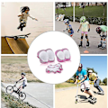 Miniatyrbild 5 av 5: Knäskydd armbågsskydd handledsskydd barn skyddsutrustning set för skateboardåkning sport