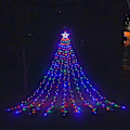 Miniatyrbild 1 av 5: Julstjärna Utomhusdekorationer, 3,5m Julstjärna Ljus Led Vattenfall Julbelysning Julgran Elfönsterljus Utomhus Strängljus För Jul