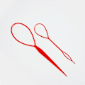 Miniatyrbild 3 av 5: Hårstylingverktyg, Hårflätningstillbehör, Ponnytail Maker, Fransk Fläta Verktyg Loop för Hårstyling