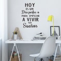 Miniatyrbild 5 av 5: Slogan Grafisk Väggdekal Avtagbar Väggdekal Självhäftande Sovrum Vardagsrum, 1 set