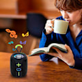 Miniatyrbild 4 av 5: Ny utsökt cylindrisk bärbar bas Bluetooth-högtalare färgglada lampor cool presentljud