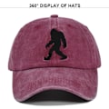 Pikkukuva 2 / 5: Retro Ape Man Kirjailtu Baseball-lippis Eläin Kirjailtu Huippulippis Pesty Vanhaksi Aurinkolippa Kaareva Liere Hattu