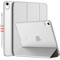 Miniatyrbild 1 av 5: iPad Air 4 Fodral 2020 - iPad Air 4:e generation Fodral 10,9 tum Lätt Smalt Omslag Med Genomskinlig Frostad Hård Bakstycke [stöder Touch ID] (grå)