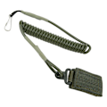 Miniatyrbild 5 av 5: 2024 Elastisk spiralslinga rep snöre lanyard utomhus skytte anti förlorad militär väska fläkt fjäderrem