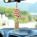 Miniatyrbild 3 av 5: Macrame Julgran - Mini Macrame - Handgjord - Juldekoration - Macrame Juldekoration för Fönster Vägg