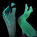 Miniatyrbild 3 av 5: Luminous Glowing Fishnet Strumpor Glöder I Mörkret Fishnet Strumpbyxor Leggings