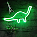 Miniatyrbild 4 av 5: LED-neonskylt (grön) dinosaurieformad dekorationsljusskylt, väggdekor för jul, födelsedagsfest, barnrum, vardagsrum, bröllopsfestdekoration