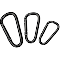Miniatyrbillede 2 af 6: 4 stk. Heavy Duty Spring Snap Hook Lille Bjergbestigning Spænde D-ringe Klips Hæklet Klatring Karabiner Nøglering Klips Aluminium Legering Klatring (66x35mm)