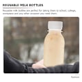 Miniatyrbild 2 av 3: 15 st Klar Mjölkflaskor Juiceflaskor med Lock Återanvändbara Smoothieflaskor Tomma Vattenflaskor