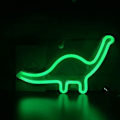 Miniatyrbild 5 av 5: LED-neonskylt (grön) dinosaurieformad dekorationsljusskylt, väggdekor för jul, födelsedagsfest, barnrum, vardagsrum, bröllopsfestdekoration