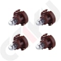 Miniatyrbillede 5 af 5: Pakke med 4 udskiftninger, der passer til Dash A/C instrumentklynge panel instrumentbræt målere lys varm hvid T3 Neo kile halogenpære 12v