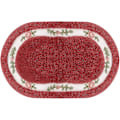 Miniatyrbild 1 av 5: Blommig badrumsmatta halkfri, maskintvättbar, absorberande mikrofiber entrématta, oval form ros