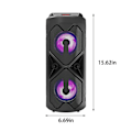 Miniatyrbild 3 av 5: Bluetooth-högtalare, trådlöst bärbart Bluetooth-stereoljud med lampor, danshögtalare utomhus plug-in-kort högpresterande subwoofer