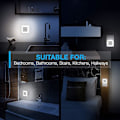 Miniatyrbild 4 av 5: WABJTAMLED Nattlampa, Plug-in [6 Pack] Super Smart Dusk to Dawn Sensor, Nattlampor Lämpliga för Sovrum, Badrum, Toalett, Trappor, Kök, Hallwa