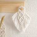 Pikkukuva 4 / 5: Makramee-ovenkahvan keinu, seinälle ripustettava koristeellinen värikäs boho-sisustukseen, juhlatarvikkeet, boho-koriste vauvakutsuihin, 17 cm