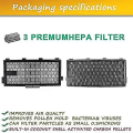 Miniatyrbillede 2 af 5: Aktiv Airclean Udskiftningsfilter -aa 50, Ha 50 Kompatibel Med Til S4, S5, S6, S8, S8000, S8999