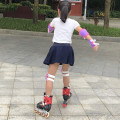 Miniatyrbild 3 av 5: Knäskydd för barn - 6 i 1 knäskydd armbågsskydd handledsskydd för inline cykling rullskridskor skateboard - skydd (grön)