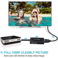 Miniatyrbilde 2 av 3: RCA til HDMI-omformer, kompositt til HDMI-adapter som støtter 1080p PAL/NTSC
