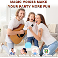 Pikkukuva 6 / 7: Mini Karaoke-laite lapsille, Kannettava Bluetooth-kaiutin langattomalla mikrofonilla, Lahja pojille ja tytöille 4-10 vuotiaille syntymäpäiville ja joulujuhliin (Sininen)