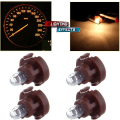 Miniatyrbilde 2 av 5: Pakke med 4 erstatningslyspærer for dashbord A/C instrumentklynge panel dashbordmålerlys varmt hvitt T3 Neo Wedge halogenpære 12v