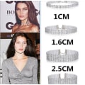 Miniatyrbillede 3 af 5: Kvinde Diamante Choker Halskæde Blet Sæt