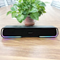 Miniatyrbillede 2 af 4: RGB Marquee Mini Soundbar Desktop Lang Bar Bærbar Subwoofer Høj Effekt Bluetooth Højttaler