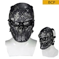Miniatyrbild 1 av 5: Taktisk Paintball Mask Typhoon Camouflage Lron Blooded Skull Mask Airsoft Jakt Skytte Wargame Halloween Fest Cosplay Mask