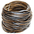 Miniatyrbillede 1 af 5: Kaffe Gradient Flad Syntetisk Rattan Flet Materiale Plast Rattan Til Strik Og Reparation Stol Fane