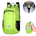 Miniatyrbild 1 av 5: Vandringsryggsäck Lätt Packbar Ryggsäck För Utomhusresor Camping Grön