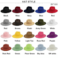 Miniatyrbillede 4 af 5: Fashion Jazz Hat Uld Hat Damer Forår Og Efterår Vinter Uld Retro Stor Skygge Hat Sort Top Hat Europæisk Og Amerikansk Jazz Hat