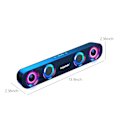 Miniatyrbild 3 av 5: Färgglad ljud subwoofer hög effekt hem video skrivbord trådlös remsa lång högtalare högtalare ljudfält TV karaoke ljud