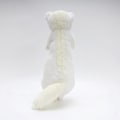 Miniatyrbilde 3 av 5: Simulert brun og hvit dobbel mink dukke plysjleketøy lang ilder sovende klemt mellom sofa ornamenter for dekorasjon（52X20cm 0.375kg，Hvit）