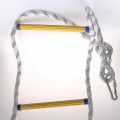 Miniatyrbild 4 av 4: 2024, Brandstege Repstege Flamskyddad Brandsäkerhetsstege Med 2 Karabiner - 10ft - 10ft