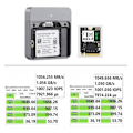 Miniatyrbild 2 av 5: M.2 NVMe 2230 SSD-hölje USB C-adapter 10 Gbps USB3.2 Gen2 externt fodral för M2 2230 NVMe SN7