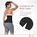 Miniatyrbild 4 av 5: Midjetränare för Kvinnor Bastu Trimmer Bälte Mage Wrap Plus Size