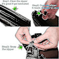 Miniatyrbild 4 av 5: 6-pack Fixerade Blixtlåsdragare - Blixtlåsslider Reparation, Instant Blixtlåssats - Avtagbar Räddningsersättning Väska