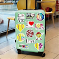 Miniatyrbild 3 av 4: Softboll 100 st Skateboard Gitarr Bagage Vattentäta Dekaler Softboll PVC Vattentät Gitarr Utomhusgåvor Vuxna Flickor Pojkar Konst Dagbok Skrapbok