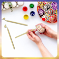 Miniatyrbild 5 av 5: Set med 3 Pysanka-set Varmvaxritpennor för dekorativ konst för påskägg Pysanky-tillbehör