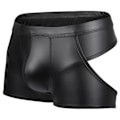 Miniatyrbild 1 av 2: Mäns Sexig T-string Faux Läder Lingerie Kalsonger Underkläder Boxer Shorts String (XL)