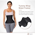 Miniatyrbild 5 av 5: Midjetränare för Kvinnor Bastu Trimmer Bälte Mage Wrap Plus Size