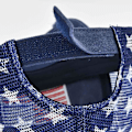Miniatyrbillede 4 af 5: Tre-dimensionelt broderi baseball cap vasket amerikansk flag broderi cap mesh cap femspidset stjerne mesh cap