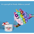 Miniatyrbild 5 av 5: Pop Purse Fidget Toys Crossbody Handväska för Flickor, Push Bubble Sensory Axelväska, Fidget Pop Bubble Axelväska Silikon Push Bubble Väska Lindra S