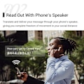 Miniatyrbillede 5 af 5: M6 Oversættelseshovedtelefoner 127 Sprog Øjeblikkelig Oversæt Smart Stemmeoversætter Trådløs Bluetooth（Hvid）