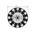 Miniatyrbild 4 av 5: 12-bitars Ws281b 3535 RGB LED-drivrutinmodul, programmerbar LED-ringlampsmatris med integrerade drivrutiner för R3