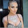 Miniatyrbild 3 av 5: 6 Set Rhinestone Mermaid Ansiktsjuveler Tatuering - Kroppsstickers Kristall Tårar Gem Stenar Bindi Tillfälliga Stickers (Samling 1)