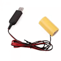 Miniatyrbilde 1 av 4: Lr14 C Batteri Eliminator Usb Strømkabel Erstatter Lr14 C Batteri For Elektrisk Leker Flashlight Klokke
