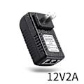 Miniatyrbild 4 av 5: PoE-injektor Power Adapter för Ipc-kamera Dc24V 1A Eu-kontakt